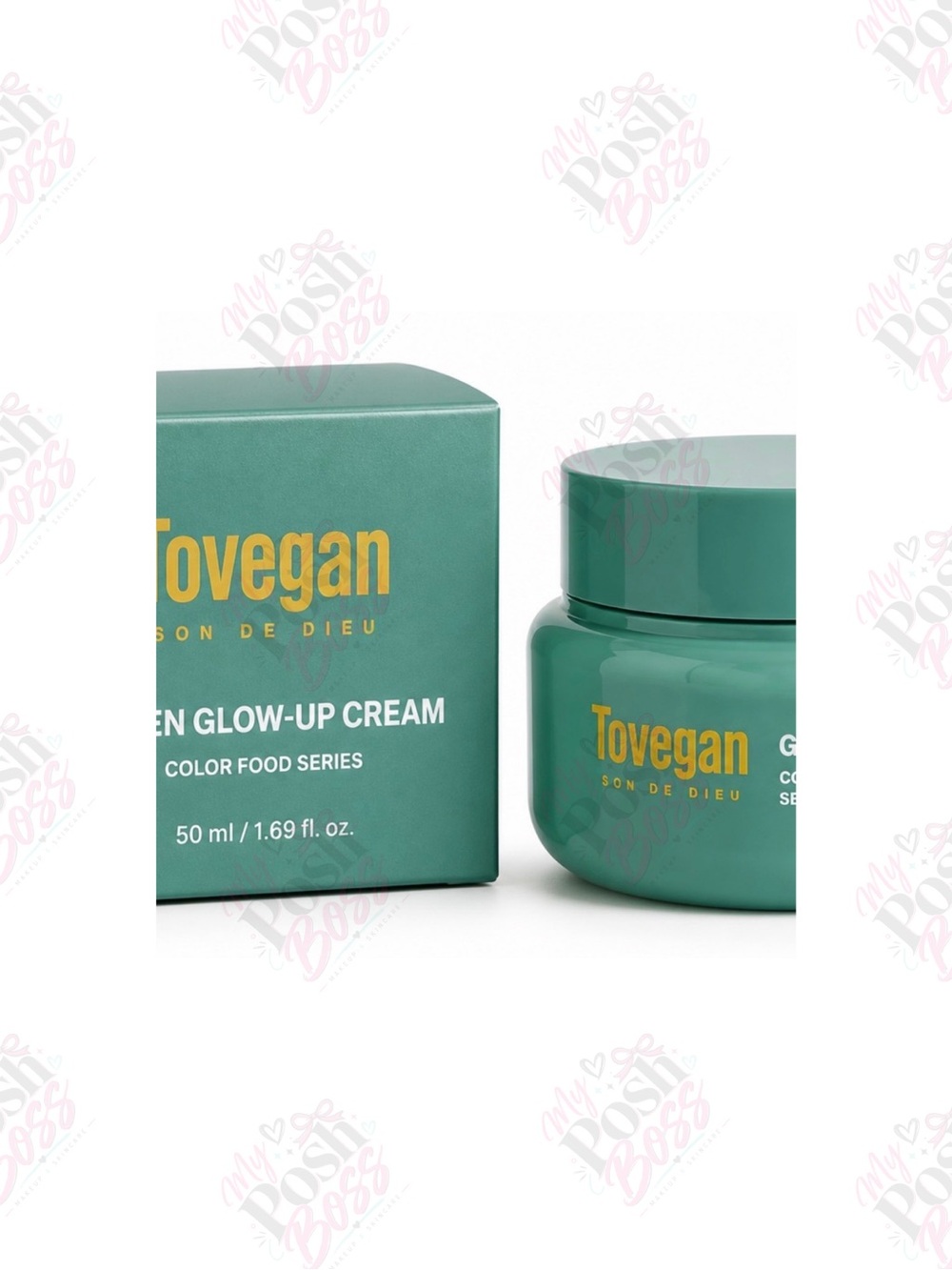 2/$40 Tovegan Green Glow-Up Cream 50 mL / 1.69 fl oz - BNIB